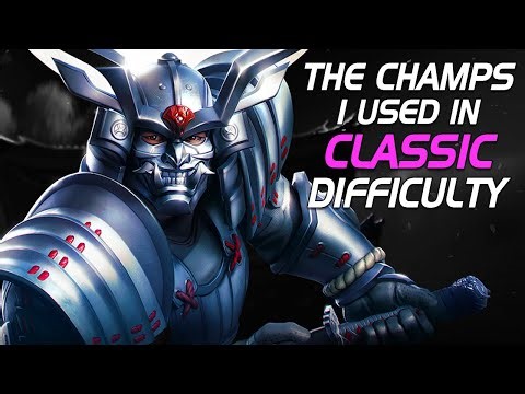 Classic Difficulty, Is This Better? + The Champ I Used In Each Quest | Marvel Contest of Champions