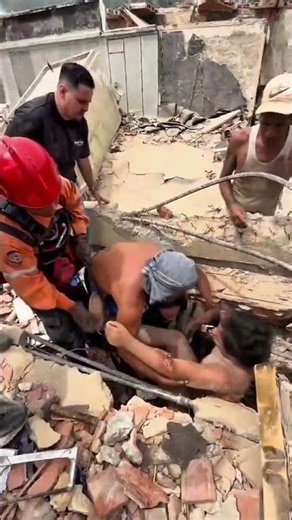 Young man rescued alive after days trapped beneath rubble in Venezuela
