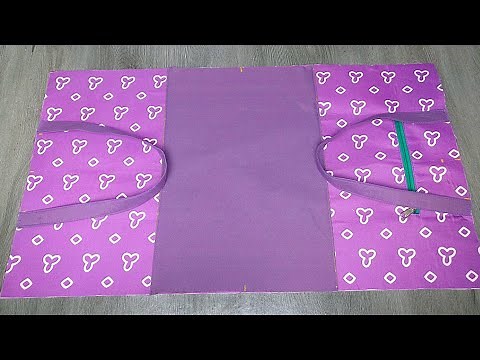 Easy DIY Tote Bag with Pockets & Key Holder | Reusable Shopping Bag Tutorial