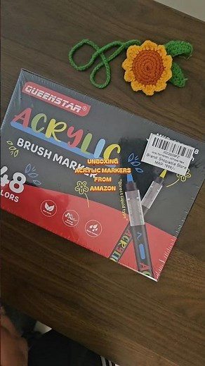 Unboxing Acrylic Brush Markers Set from Amazon #shorts #amazonfinds #youtubeshorts #diy #acrylic