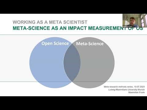 An early career researchers perspective on doing meta-science - Maximillian Frank