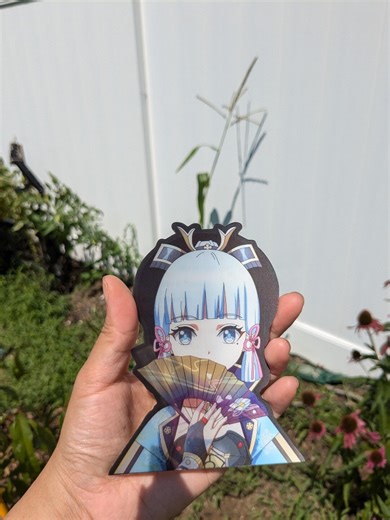 Kamisato Ayaka Motion Sticker: Genshin Impact Waterproof Decal - Etsy