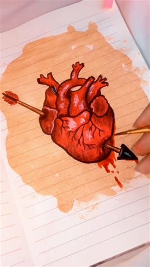 Heart with Arrow Drawing ❤️🏹 | Easy Art#heartdrawing#arrowdrawing#loveart#cutedrawing#easydrawing💫✨️