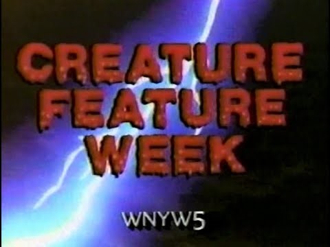 WNYW TV-5 Creature Feature week open/promo for "X-The Man with X-RAY eyes. a Roger Corman film. ZAP!