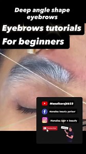 Monalisa-hair-n-beauty on Instagram: "Neat guideline tutorials for beginners Natural shape eyebrowseyebrows 😍❤️Full Eyebrow tutorial for beginners Eyebrow tricks and tips for beginnersUpper guideline tutorial Forehead tutorials Uuper se guideline kese banaye?How to draw a neat guideline Guideline tutorials Guideline banane ke liye dhage me baal kese fasaye?Helpful video for beginners eyebrows tutorials for beginnersThick arched shape eyebrows Perfect line work for beginners How to use th