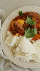 "Pap is a South African staple, and though it’s easy enough to make, it does take some time to cook, and can be quite the upper body workout. Below is a step-by-step of sorts to cut said cooking time and workout in half – at the very least! And it pairs so well with another SA classic, sausage bredie, for a nostalgic, flavoursome variation on the traditional pap and wors." https://www.instantpot.co.za/recipes/bashiera-parker/basics_meat_starters--side-dishes/pap-amp-sausage-bredie/656 Thanks to 