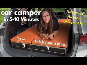 How To Convert Any SUV into a PERFECT Camper in 5-10 Minutes! [Klaxon Outdoor KX380] #carcamping