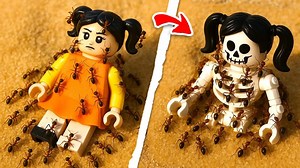 我折磨乐高鱿鱼游戏娃娃69次