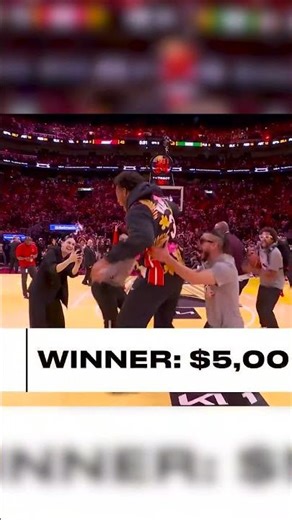 Fan hits half-court shot for $5K 💰