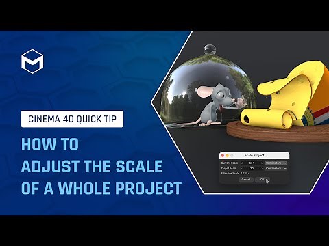 #C4DQuickTip 29: How to adjust the scale of a whole project in Cinema 4D