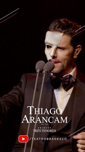 4.1K views · 13 reactions |  Peguem suas máscaras, porque o @arancam incorporou o Fantasma da Ópera em grande estilo. Venha reviver esse clássico e muitos outros em um show cheio de sucessos! 﫶 Confira a apresentação on-line na íntegra no YouTube do Teatro Bradesco! | Teatro Bradesco | Facebook