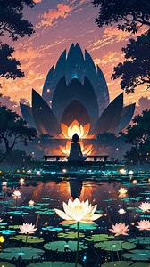 Serene Lotus Blossom - 4K Meditation Wallpaper
