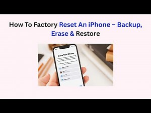 How To Factory Reset An iPhone – Backup, Erase & Restore