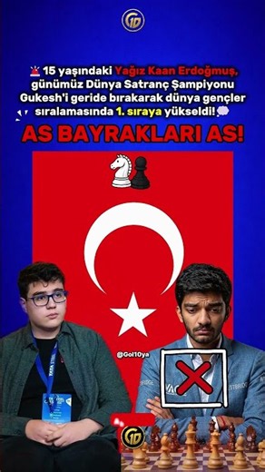 🚨GURUR! SATRANÇ'TA 1 NUMARA'DA 1 TÜRK! #satranç #türkiye #chess #galatasaray #youtube #shorts