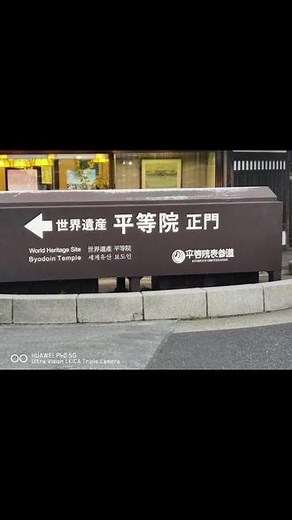 宇治平等院是位于京都府宇治市的一座佛教寺院，是日本最受欢迎的旅游景点之一，平等院是日本净土庭园的代表，被列为世界文化遗产。日本10元硬币背面的图案就是平等院主体“凤凰堂”。 #日本旅游 #景点打卡 #随拍 11.24