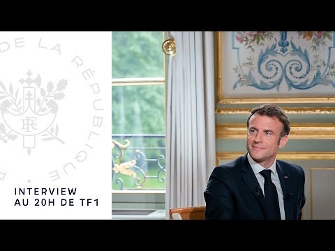 Interview du Président Emmanuel Macron au 20h de TF1.