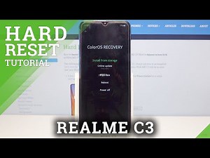 Hard Reset REALME C3 – Restore Defaults / Erase Storage using Recovery Mode