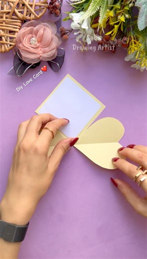 ❤️Hidden Message Love Card✨Creative Paper Craft Diy #saba_creativeartist