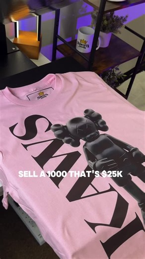 Transfer Kingdom • Premium DTF Transfers on Instagram: "We’re talking numbers now!!💵Here’s how to flip a simple $3 blank tee into a $25 custom shirt using premium DTF transfers.🔥👑 That’s over a $20 profit on every shirt.✨💀 Even if you sell just 10 shirts a month, that’s $250 in extra income.🌟🙌🏼 Easy, simple, and it works.🤫😎 📬 Have questions or ready to place an order 🌍 Visit us at transferkingdom.com #dtftran