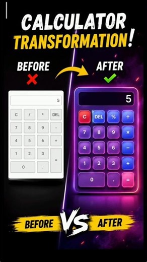From Boring to Beautiful Calculator UI ✨| Html Css Js #shorts #coding #tutorial