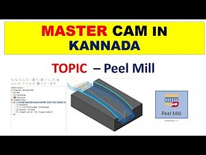 Mastercam in Kannada || Peel mill ||