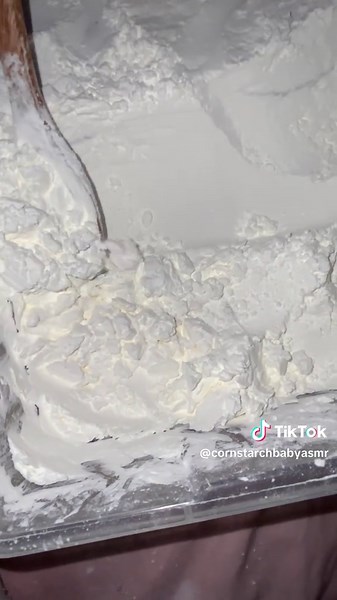 ASMR Eating Cornstarch: Satisfying Spoonful Sounds