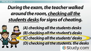 Study.com ACT English Test Prep Practice: Apostrophes