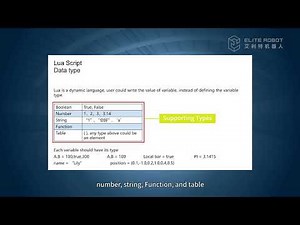 Elite Robot-26 Introduction to LUA Scripting