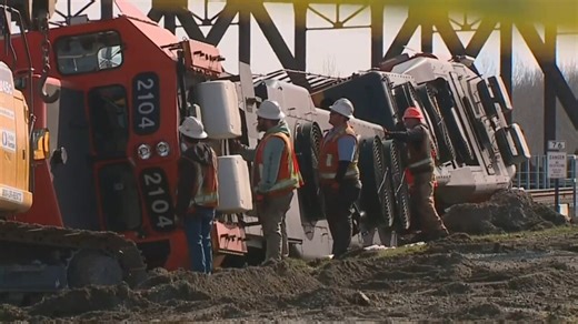 A train has derailed in the US state of Washington, causing about 5000 gallons of diesel fuel to spill. Watch the full episode at www.skynews.com.au/flash | Sky News Australia