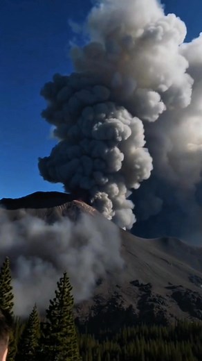 Volcanic Eruption at Lassen Volcanic National Park, California | Er