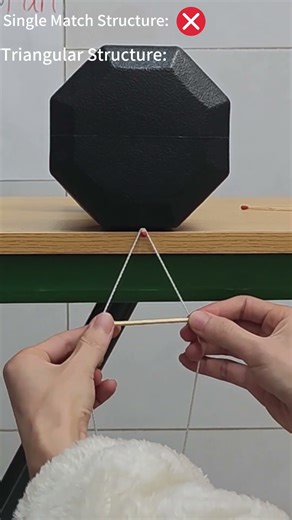 Build a Triangular Structure with 3 Matchsticks! #experiements