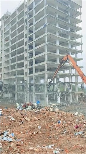 Deconstruction Art of Demolition of Old Buildings #technology #scenichighway #infrastructure