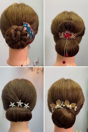 Effortlessly Chic Bun Hairstyles For Women | Step-by-Step Tutorial | Simple Hairstyles