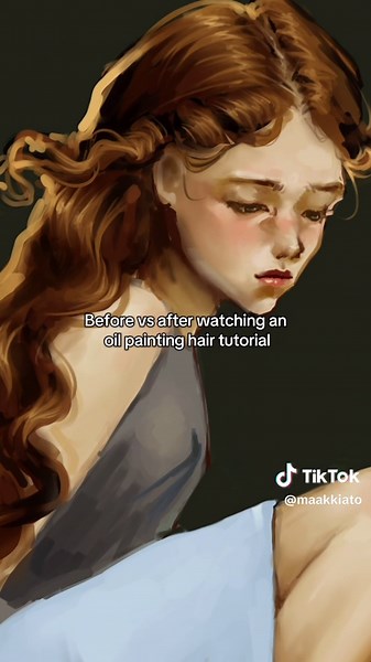 Before and After: Oil Painting Hair Tutorial Insights