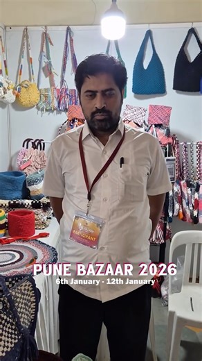Dastkar™️ on Instagram: "Meet the creative minds behind PROJECT 1000 at the Dastkar PUNE BAZAAR who transforms yarn into magic through crochet 🧶 Every piece is patiently handwoven, loop by loop, blending traditional skill with contemporary design. 🎟 Book your tickets online now with SkillBox 🧵 Dastkar PUNE BAZAAR 2026 🗓 6th – 12th January 2026 ⏰ 11:00 AM – 8:00 PM 🎟 Entry Fee: ₹50 | 🚗 Parking Available 📍 New Venue: Rohi Villa Palace, Kavdewadi, Koregaon Park, Pune"