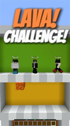 تحدي اللافا في ماين كرافت !😂