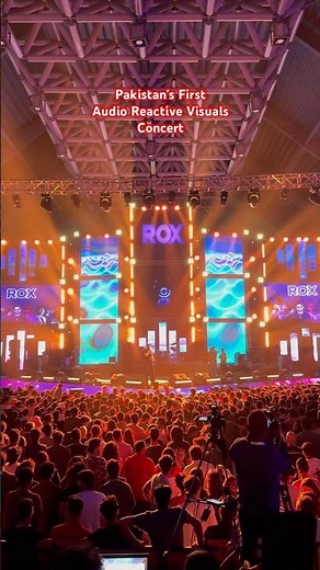 Pakistan‘s first audio reactive visual concert. #concert #liveconcert #live #music #touchdesigner