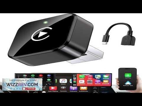 iGENJUN Wireless CarPlay Adapter 2026 Upgrade Mini Design USB USB C Plug & Play