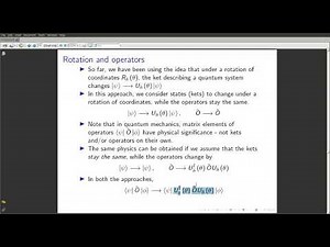 4 Rotation and operators