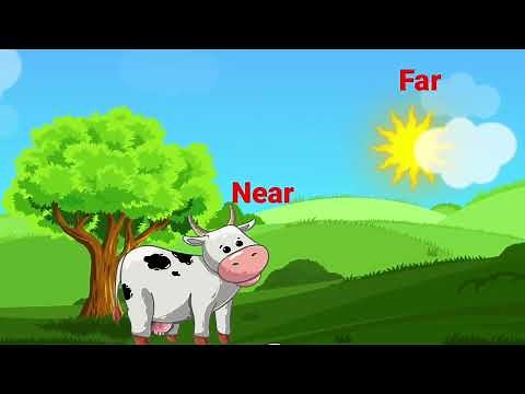 Near & Far for kids | Near & Far concept for kindergarten | Comparison, prenumber Concepts for kids