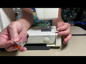 Attaching Zipper Foot: Sewing Machine