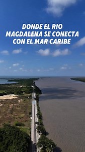 Que bonito ver la conexión de dos ecosistemas, el río Magdalena y el mar caribe se unen para crear Becas de Ceniza 🏞️🌊 . . #colombia #riomagdalena #crucero | Heyparceros