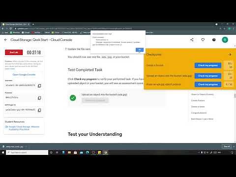 Cloud Storage Qwik Start - Cloud Console | Qwiklabs [GSP073]