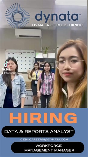 Dynata Cebu is Hiring for Onsite Positions To learn more about our job openings please refer to the link below for your review and apply or you can send your resume to CebuCareers1@Dynata.com, kindly indicate the role you're applying for. https://dynata.wd1.myworkdayjobs.com/en-US/careers?locationCountry=e56f1daf83e04bacae794ba5c5593560 | Dynata Cebu