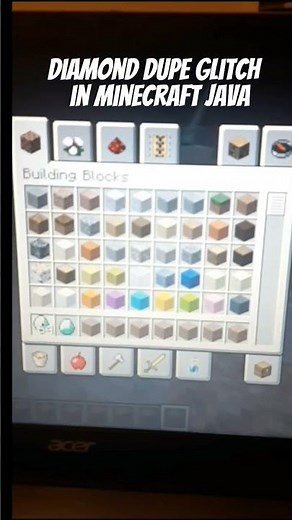 diamond duplication glitch in minecraft java #minecraft #dupe
