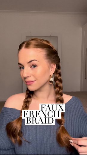 Chic Faux French Braid Hairstyle Tutorial
