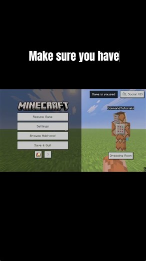 How to get a command block in Minecraft! #commandstutorial #minecraft