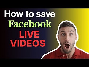 How to Save Facebook Live Videos | Facebook Live Video Save Method (Easy & Quick Tutorial)