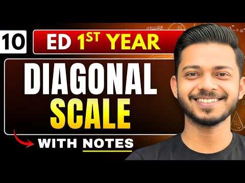 Lec 10 : Diagonal Scale (Construction) | Engineering Graphics / Drawing (ED) | BTech 1st Year