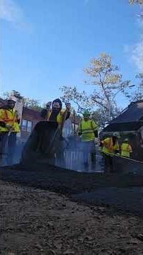 putting in a speed bump for the second time #asphalt ##construction #paving #streetrepair #fypage